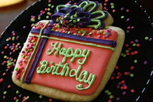 Happy Birthday Present Cookie